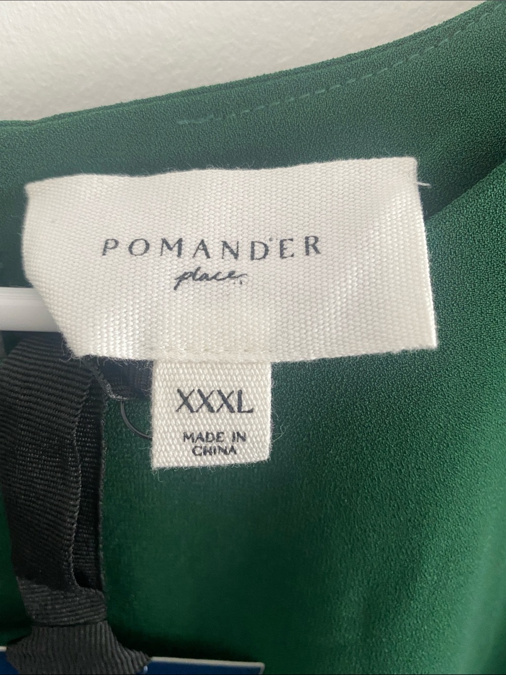 NWT Tuckernuck Pomander Place Carlotta Peplum Blouse Hunter Green Size XXXL - Picture 4 of 8